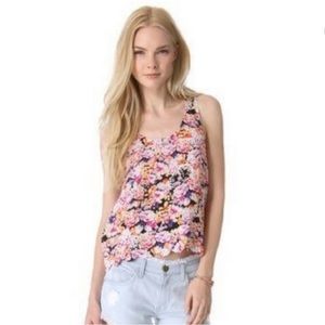 MINKPINK pink and orange cropped top Size M